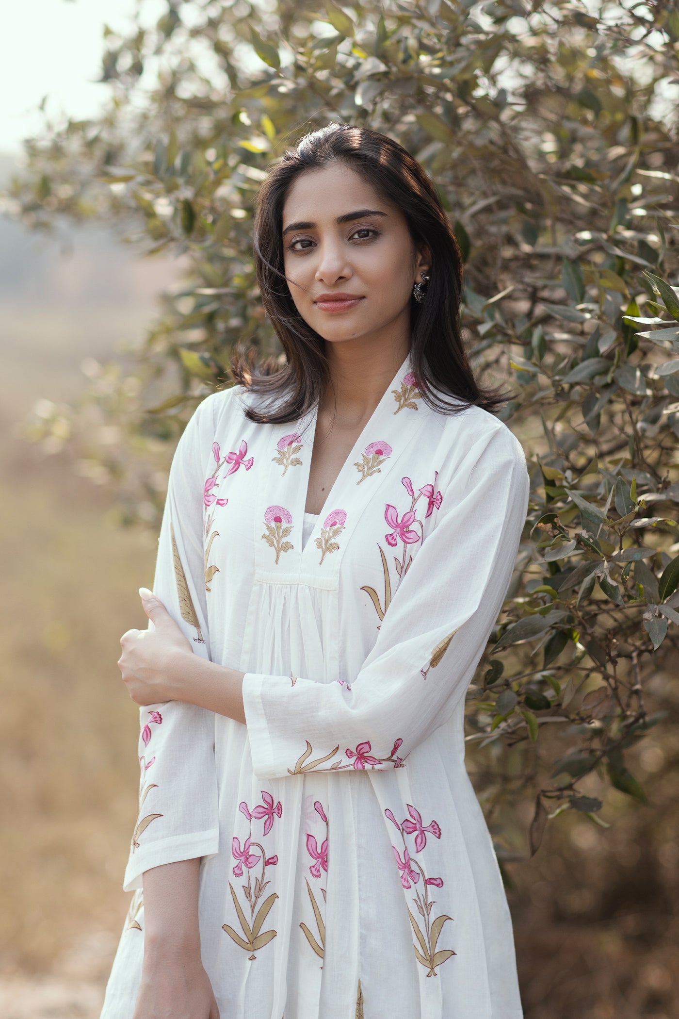 Hand Block Printed Mulmul Dress - Marcia