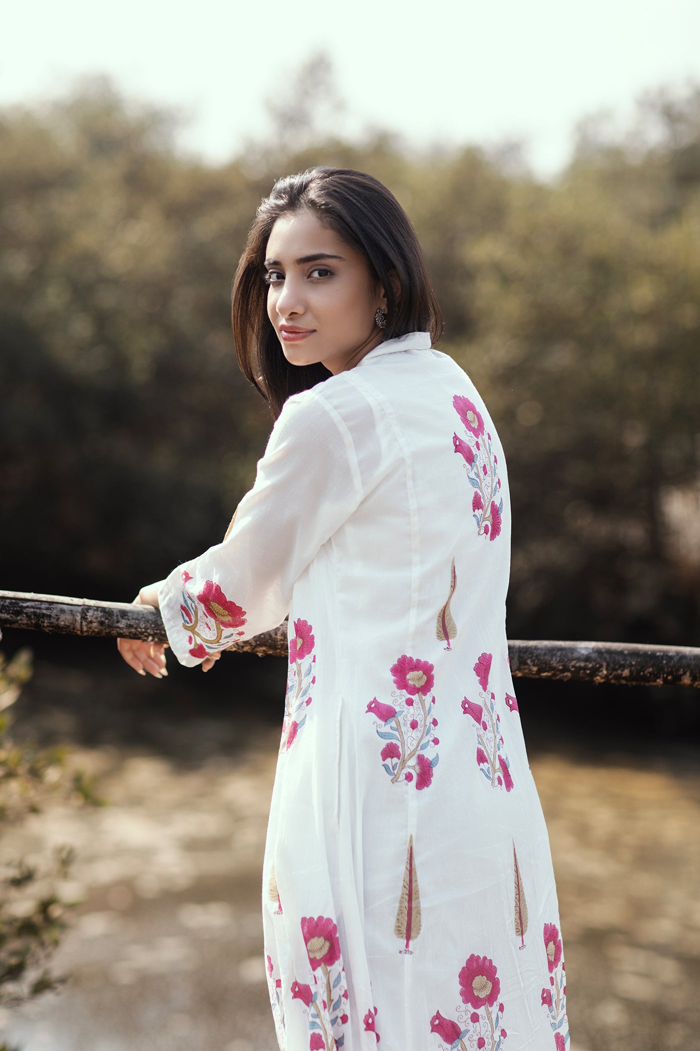 Hand Block Printed Mulmul Dress - Marcia